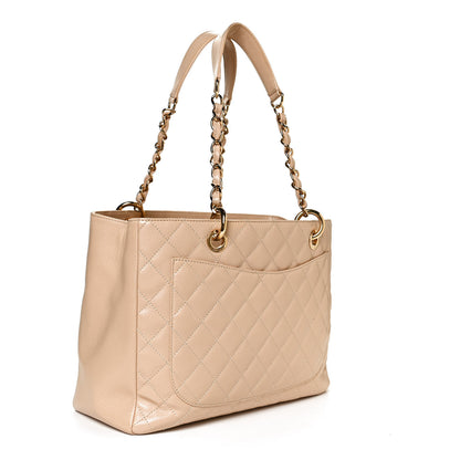 Chanel Caviar Quilted Grand Shopping Tote GST Beige 3 of 12