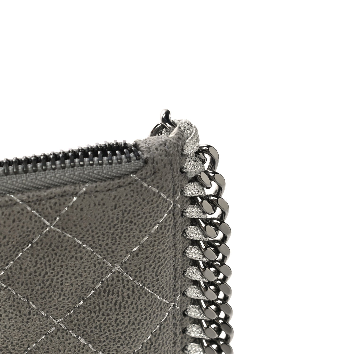 Stella McCartney Shaggy Deer Quilted Falabella Wristlet Grey 13 of 13