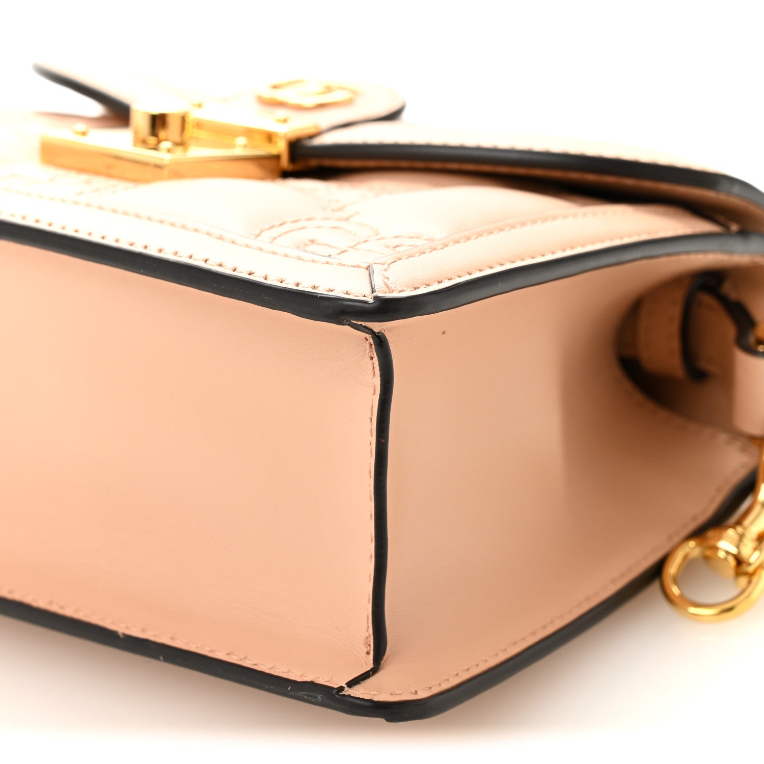 Gucci Calfskin GG Matelasse Mini Chain Top Handle Bag Light Pink 10 of 10