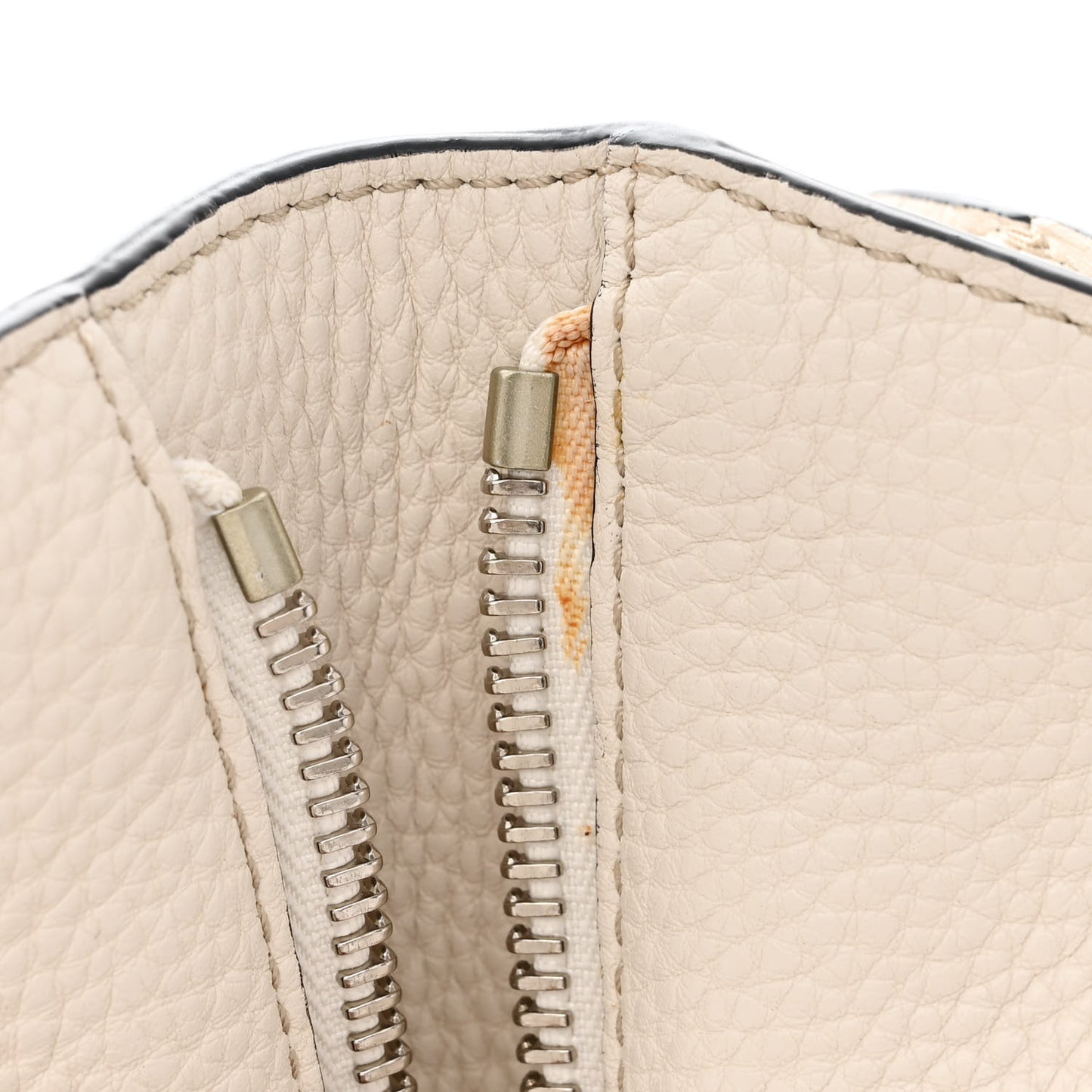 Grainy Calfskin House Check Medium Maidstone White