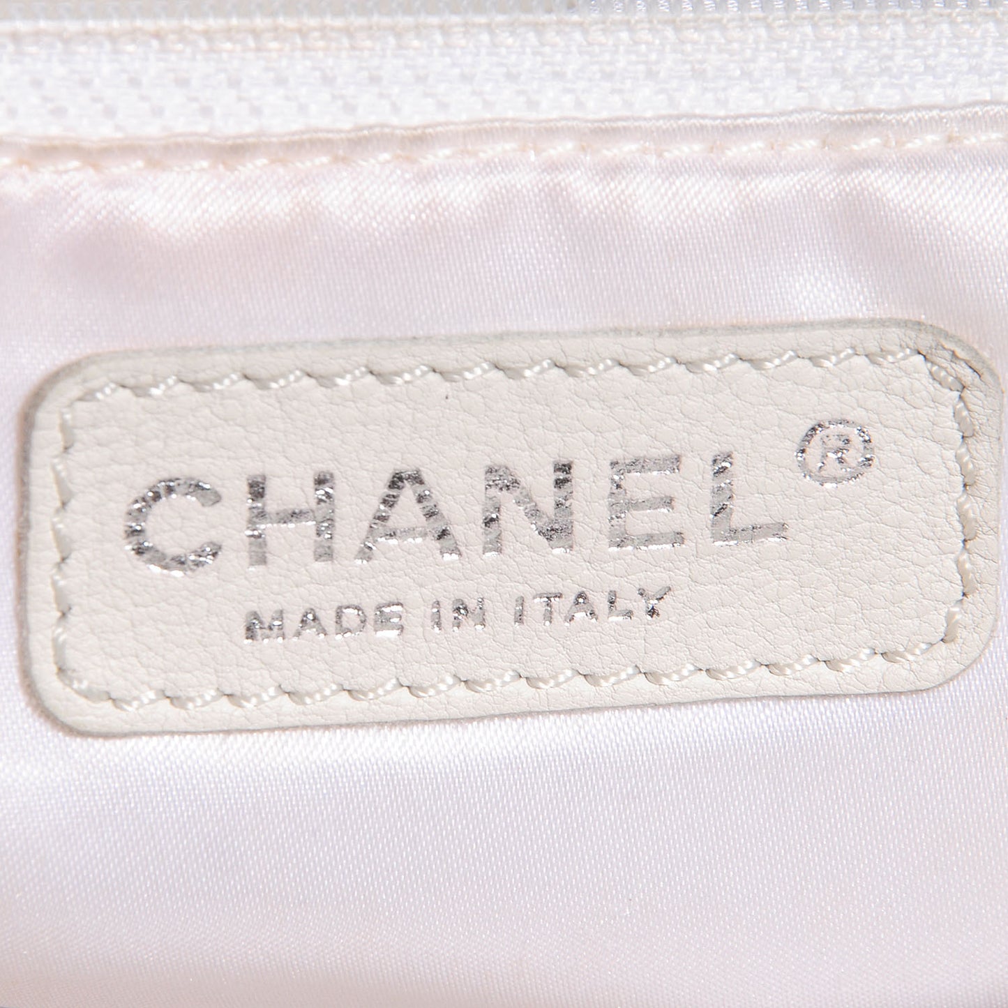 Calfskin Baby Coco Cabas White