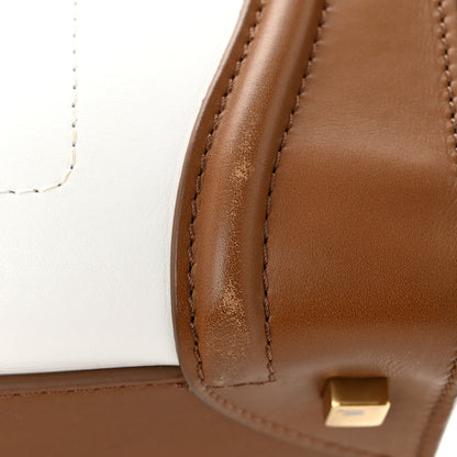 Celine Smooth Calfskin Mini Tri-Color Luggage White Brown 12 of 13
