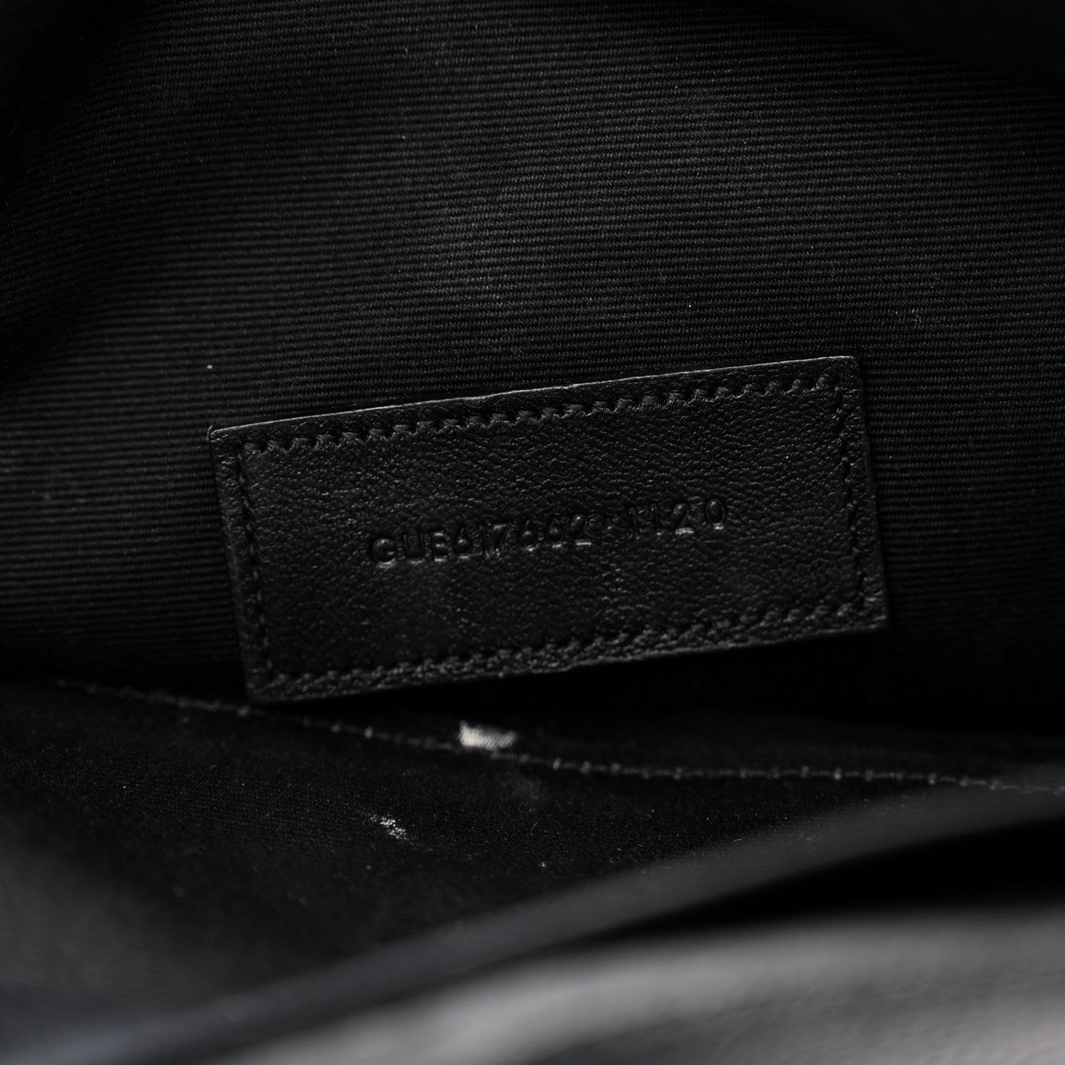 Saint Laurent Grain De Poudre Matelasse Chevron Monogram Envelope Clutch Black 6 of 6