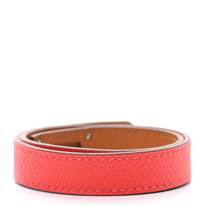 Hermes Epsom Kelly Double Tour Bracelet S Rose Jaipur 2 of 3