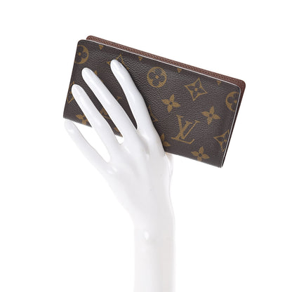 Louis Vuitton Monogram Simple Checkbook Holder Wallet 2 of 6