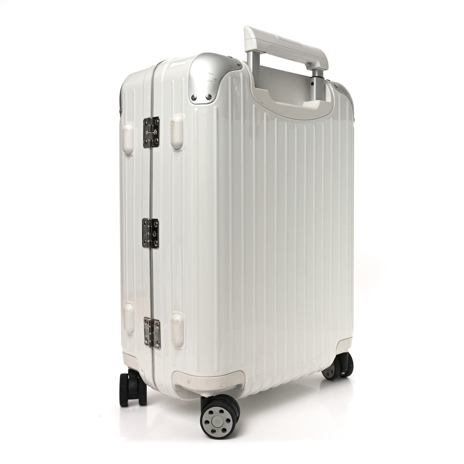Rimowa Gloss Polycarbonate Aluminum Hybrid Cabin Gloss White 2 of 8