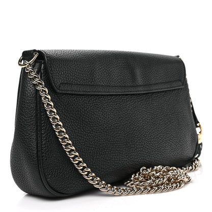 Gucci Pebbled Calfskin Medium Soho Flap Crossbody Black 3 of 8