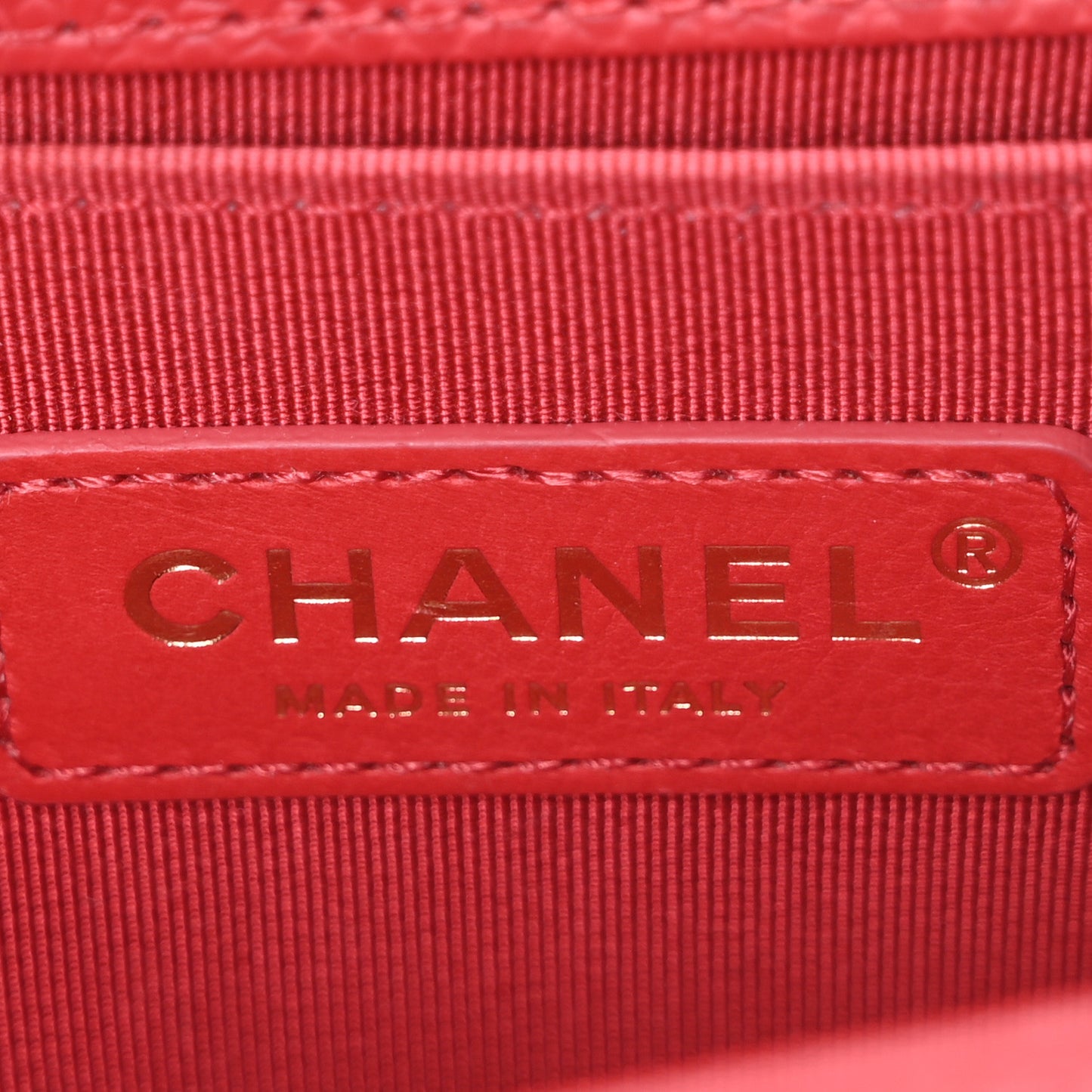 Caviar Quilted Small Boy Flap Red