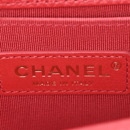 Chanel Caviar Quilted Small Boy Flap Red 6 of 9