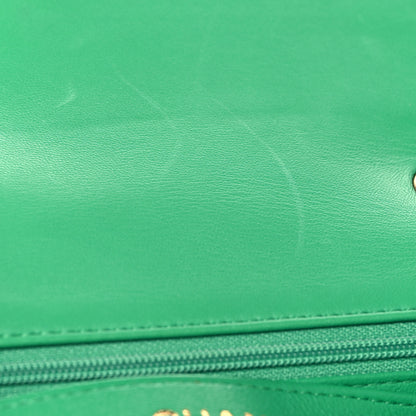 Chanel Lambskin Quilted Mini Square Flap Green 10 of 10