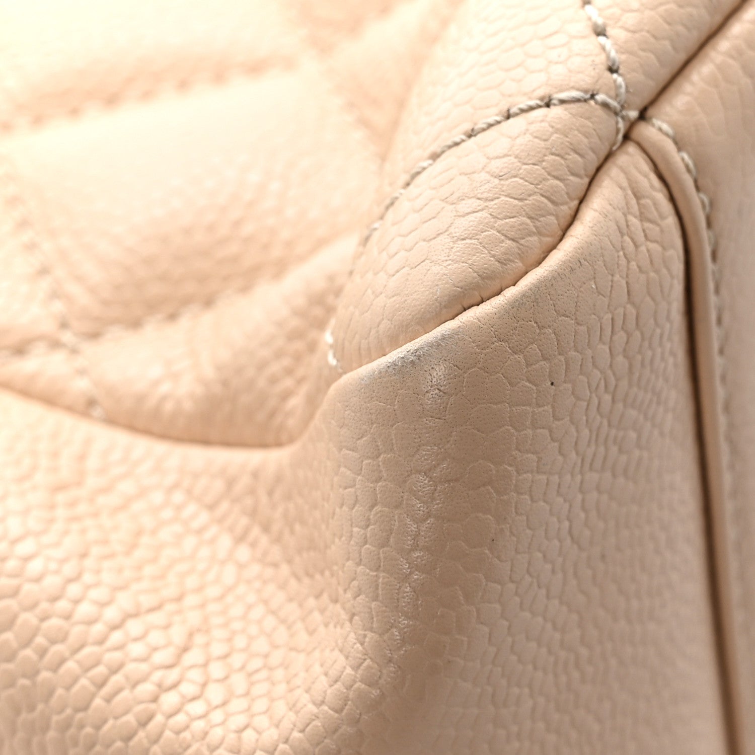 Chanel Caviar Quilted Grand Shopping Tote GST Beige Clair 12 of 13