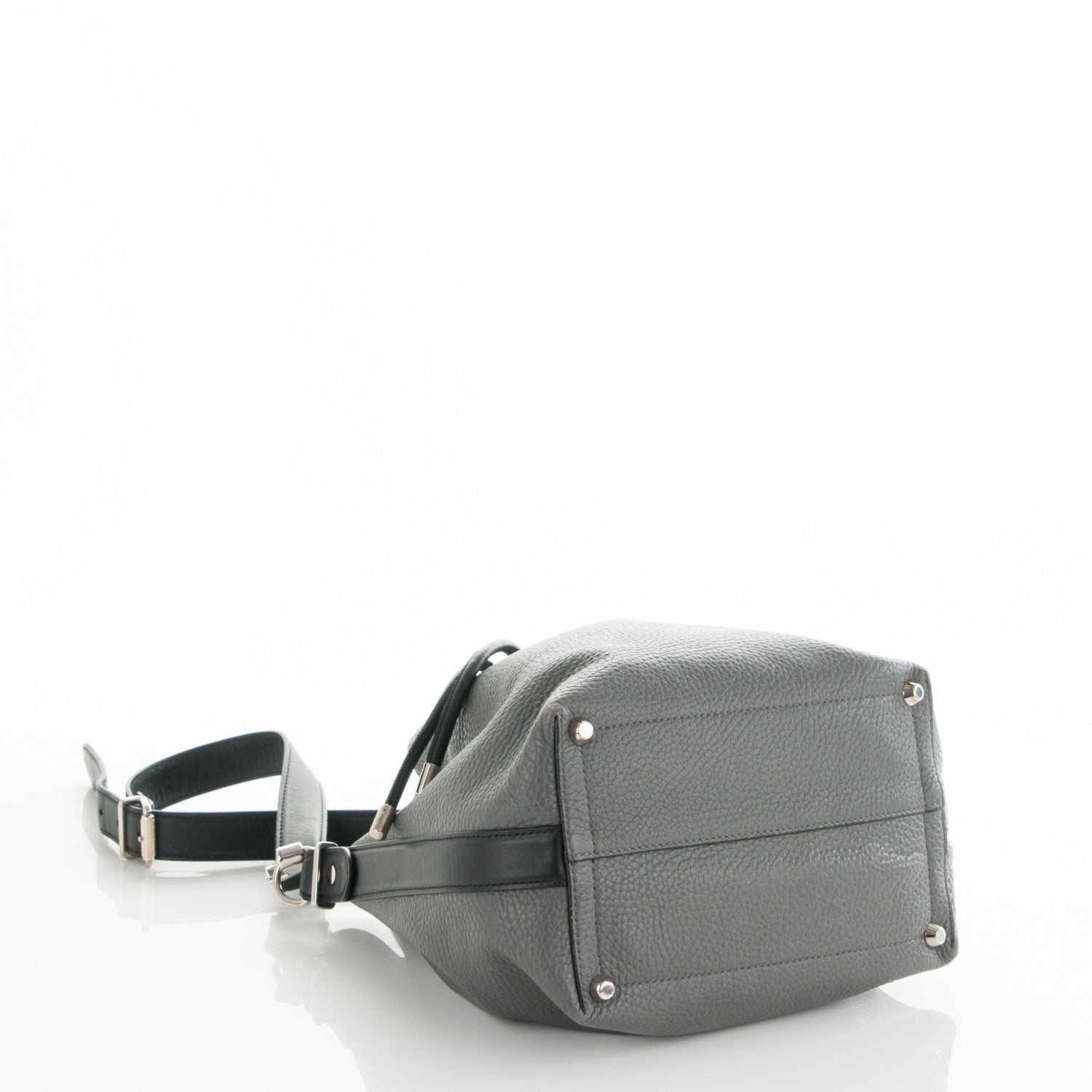 Proenza Schouler Calfskin Buffalo Medium Bucket Bag Grey 4 of 7