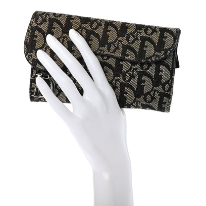 Christian Dior Monogram Dior Saddle Wallet Black 2 of 7