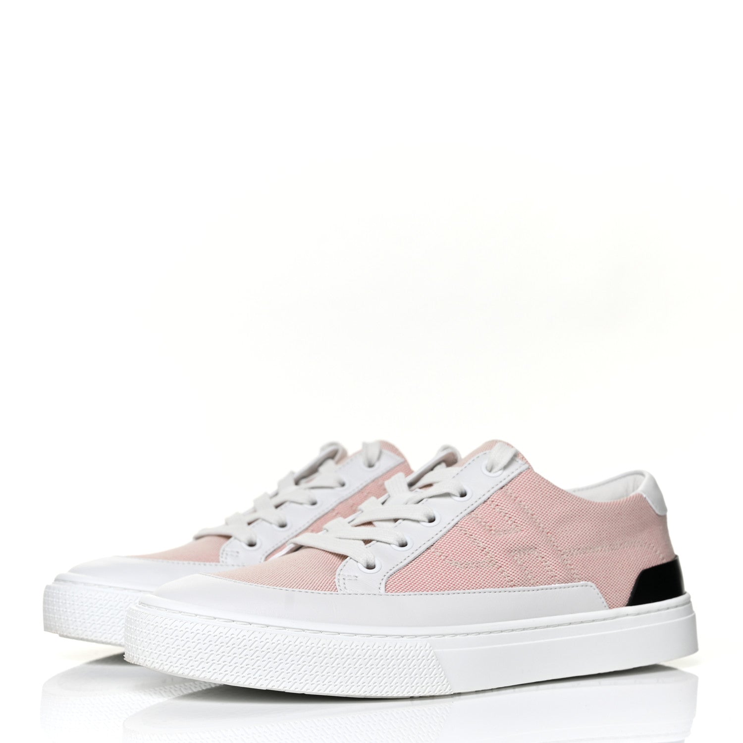 Hermes Canvas Calfskin Deep Sneakers 38 Framboise White 3 of 9