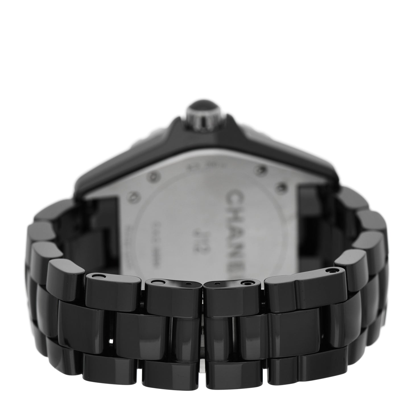 Stainless Steel Ceramic 38mm J12 Phantom Automatic Watch Black
