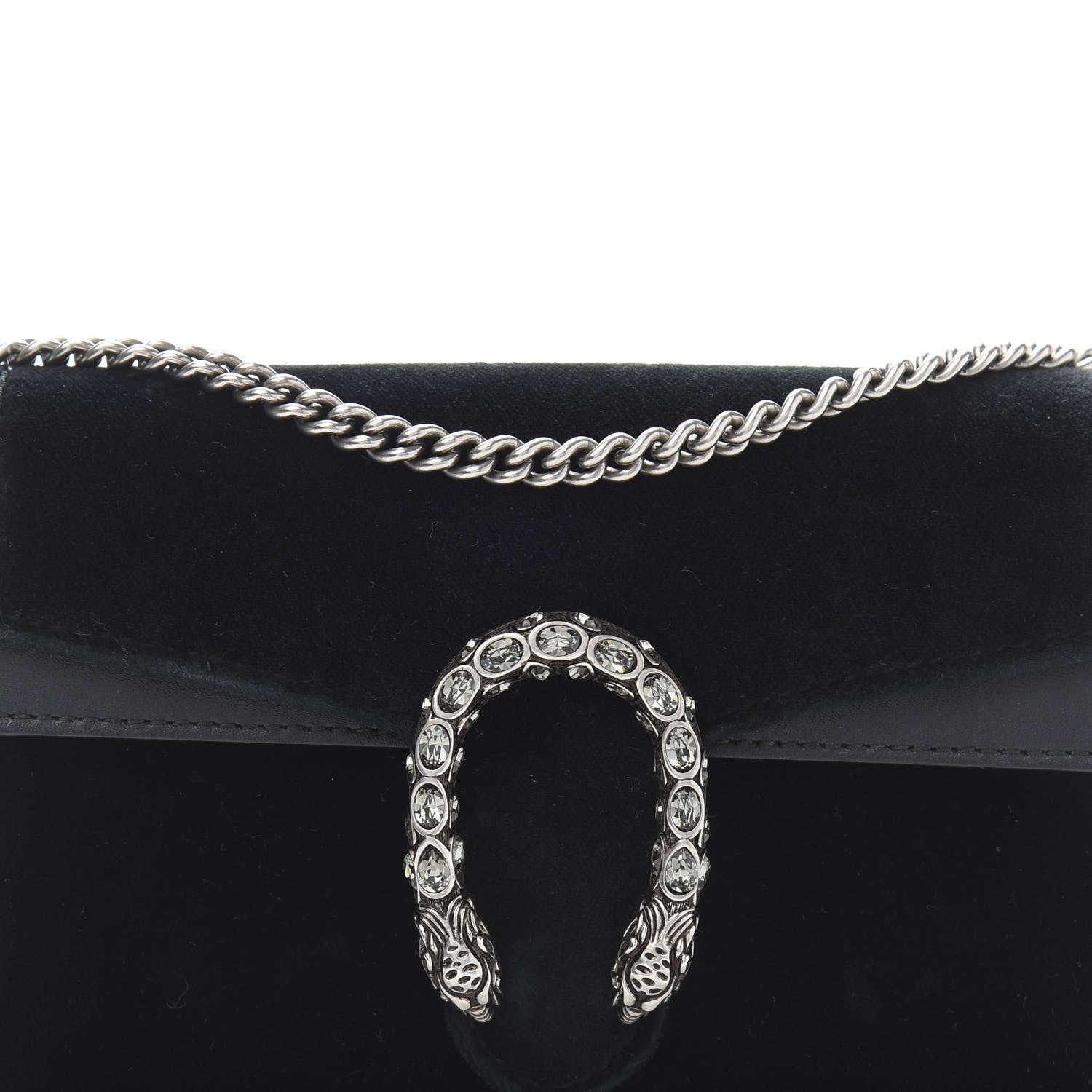 Gucci Velvet Super Mini Dionysus Shoulder Bag Black 11 of 12