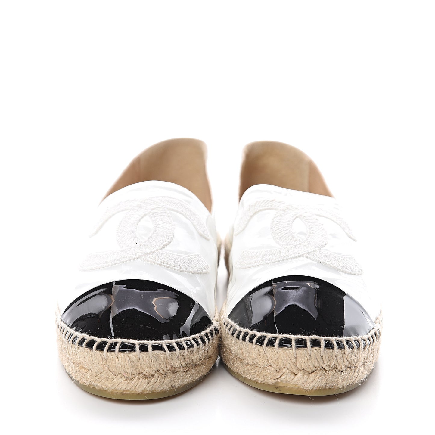 Patent CC Espadrilles 41 White Black