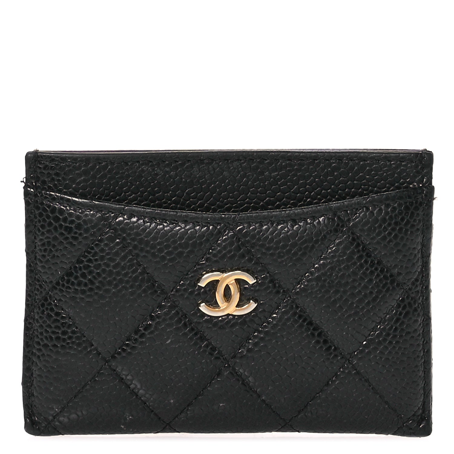 Chanel Caviar Quilted Card Holder Black 1 of 10