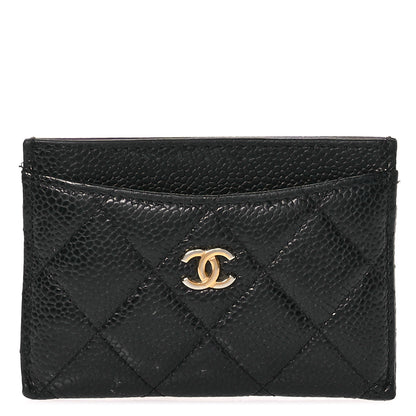 Chanel Caviar Quilted Card Holder Black 1 of 10