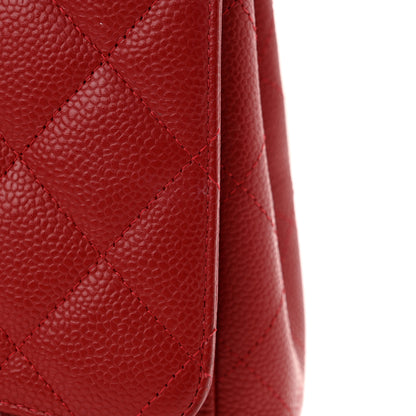 Chanel Caviar Quilted Maxi Single Flap Red 24 of 24