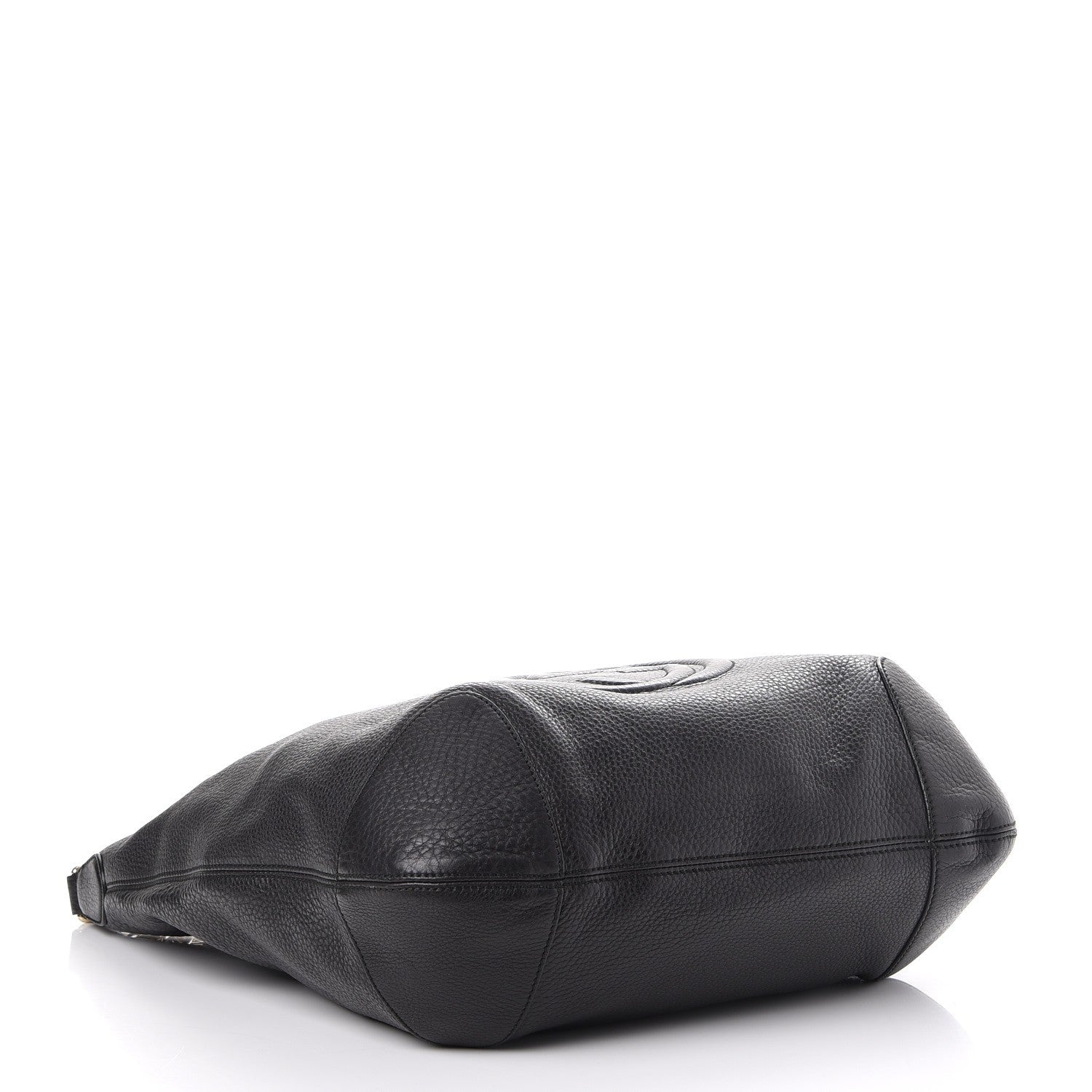 Gucci Pebbled Calfskin Medium Soho Chain Hobo Black 4 of 7