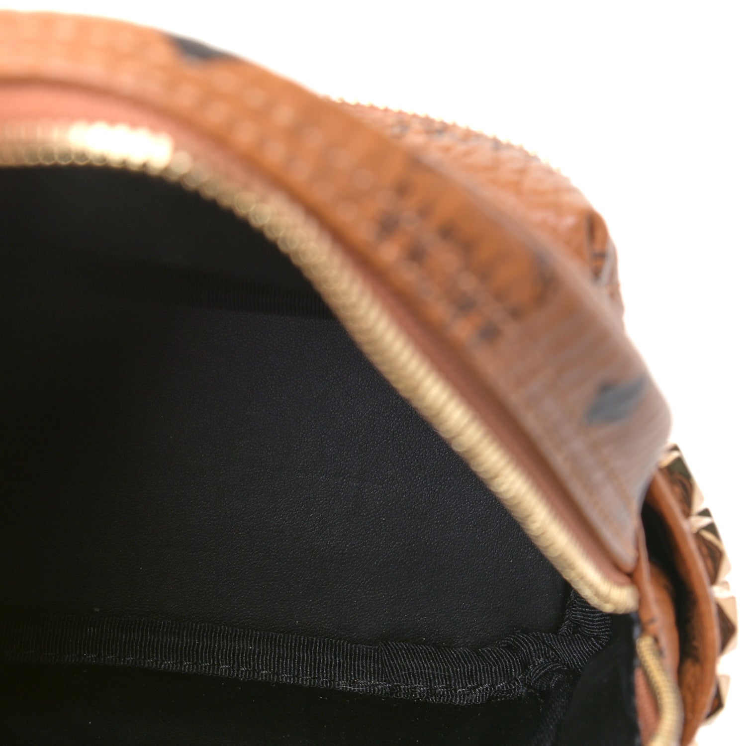 MCM Visetos Side Stud X-Mini Stark Backpack Cognac 4 of 6