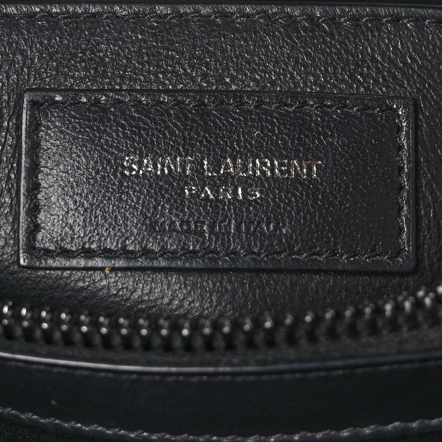 Calfskin Y Quilted Monogram Monochrome Small Loulou Chain Satchel Black