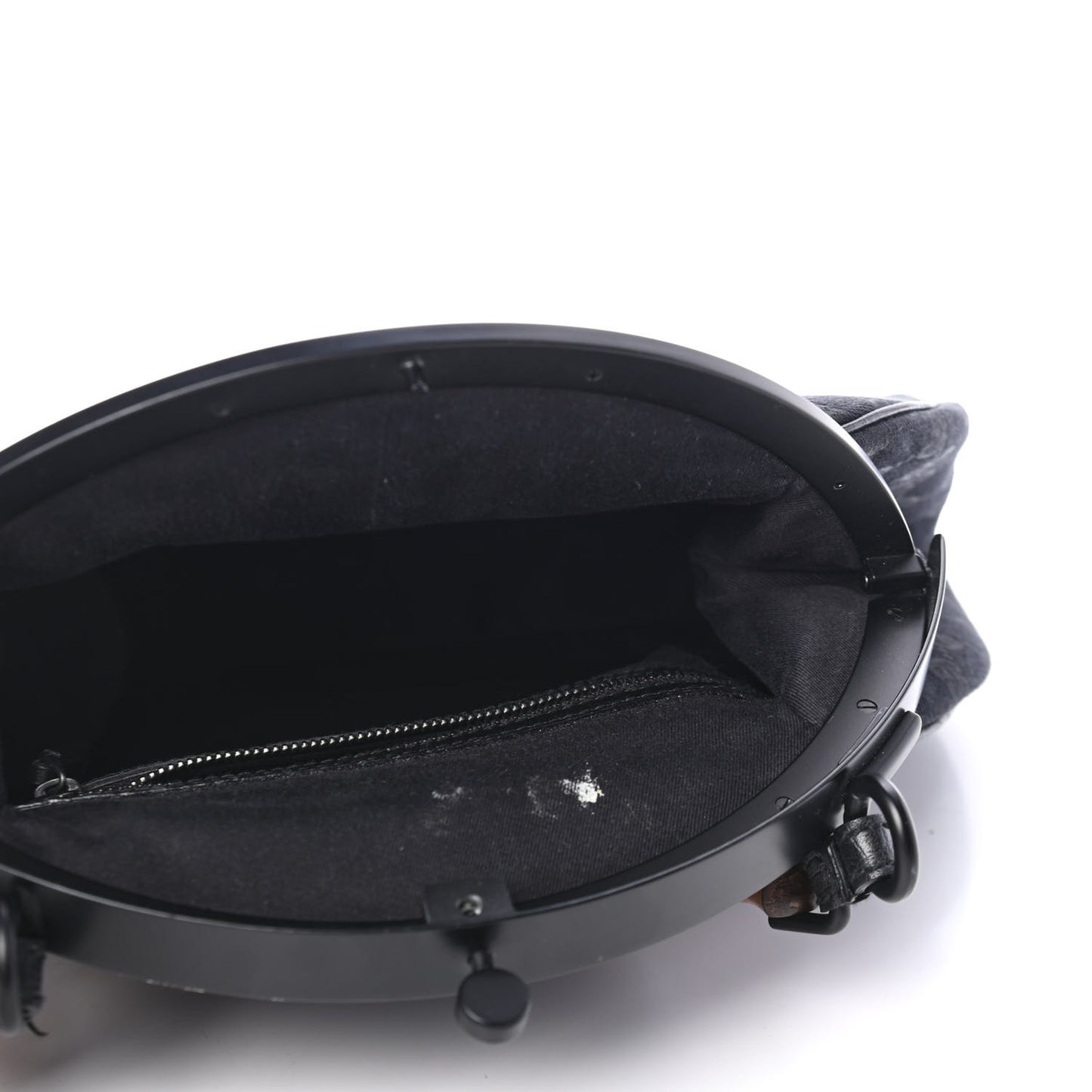 Monogram Bamboo Top Handle Bag Black