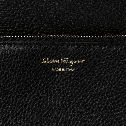 Salvatore Ferragamo Calfskin Minerva Hobo Black 7 of 11
