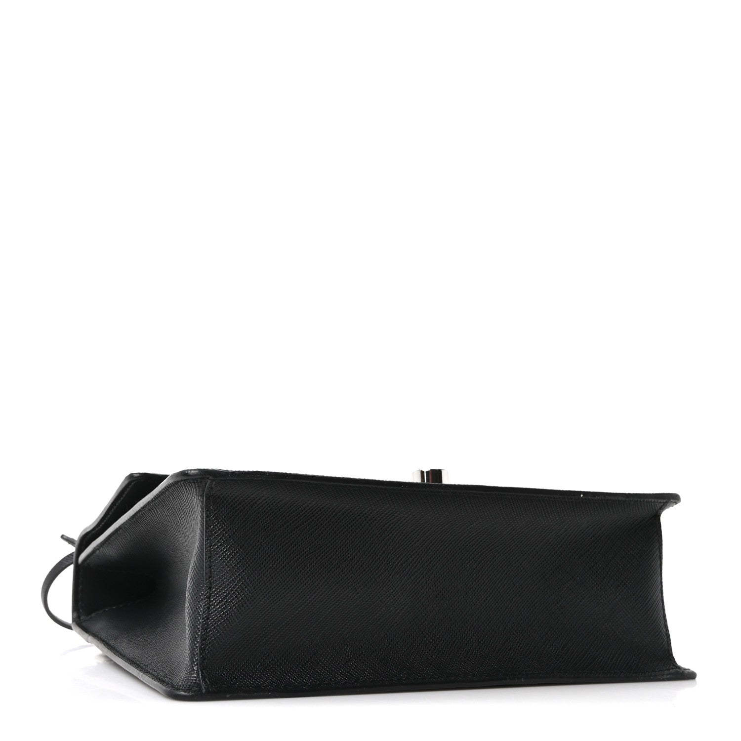 Prada Saffiano Pattina Crossbody Bag Black 3 of 8