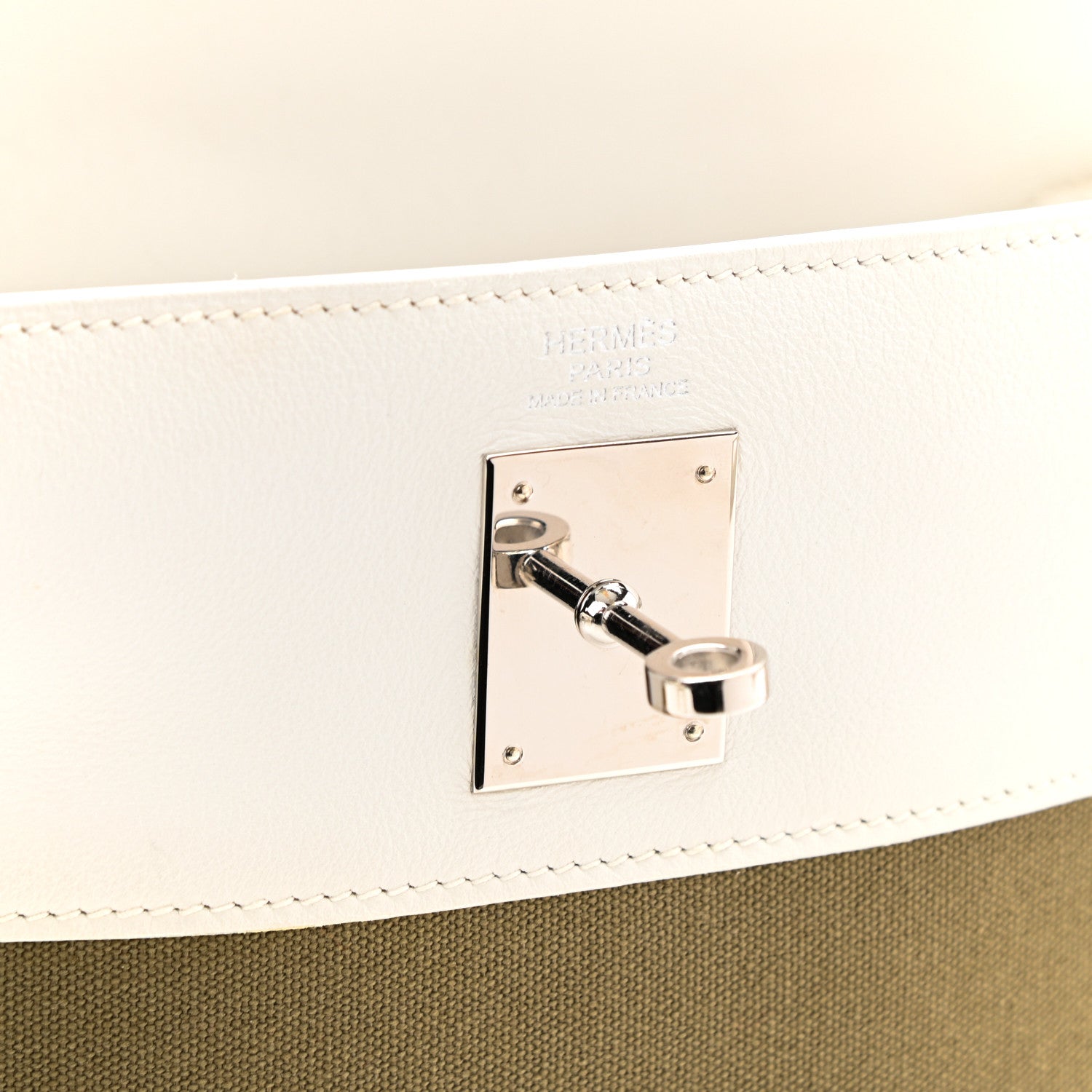 Hermes Toile Swift Kelly Retourne 32 White 7 of 12