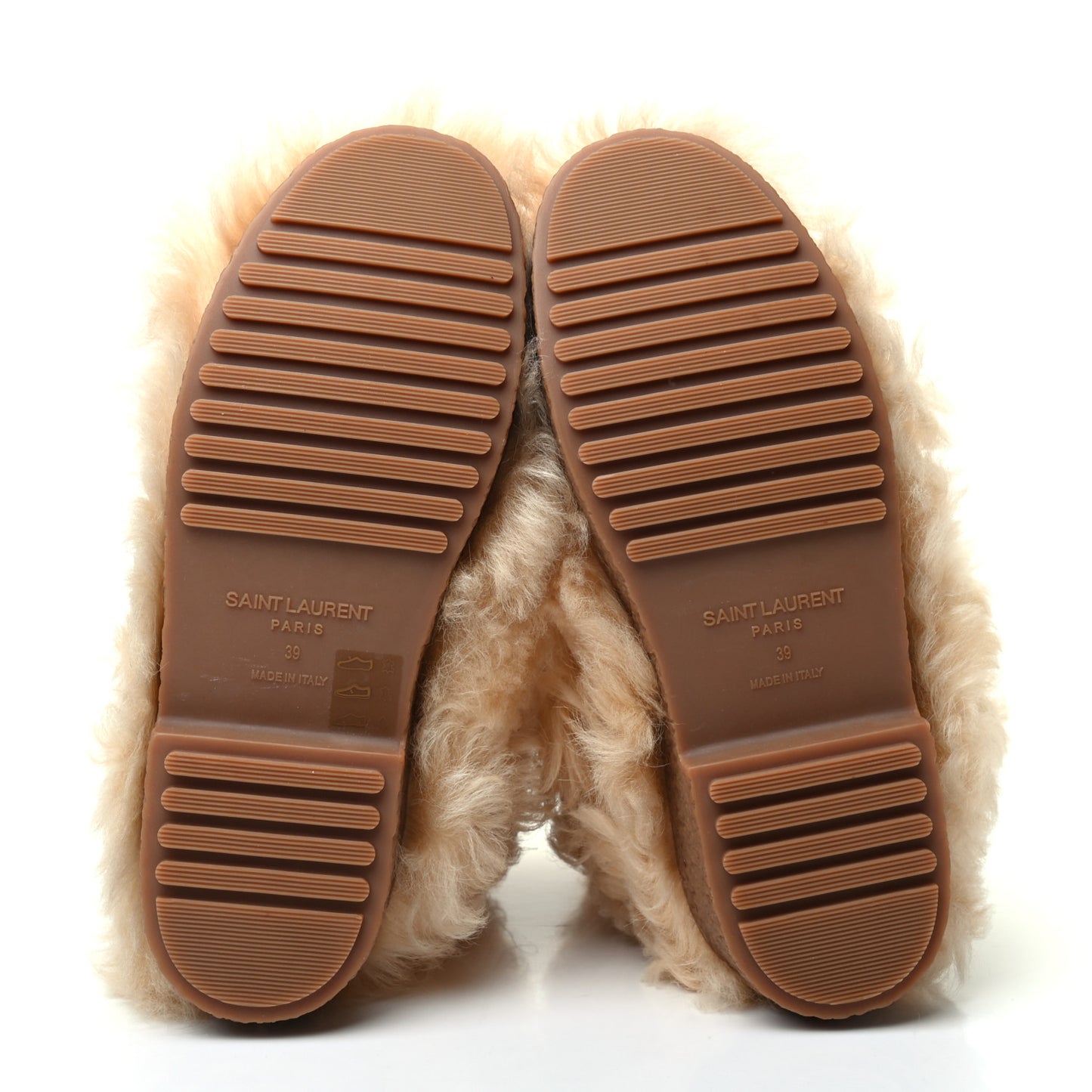 Shearling Boots 39 Beige