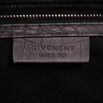 Givenchy Nubuck Crocodile Embossed Medium Antigona Dark Grey 8 of 10