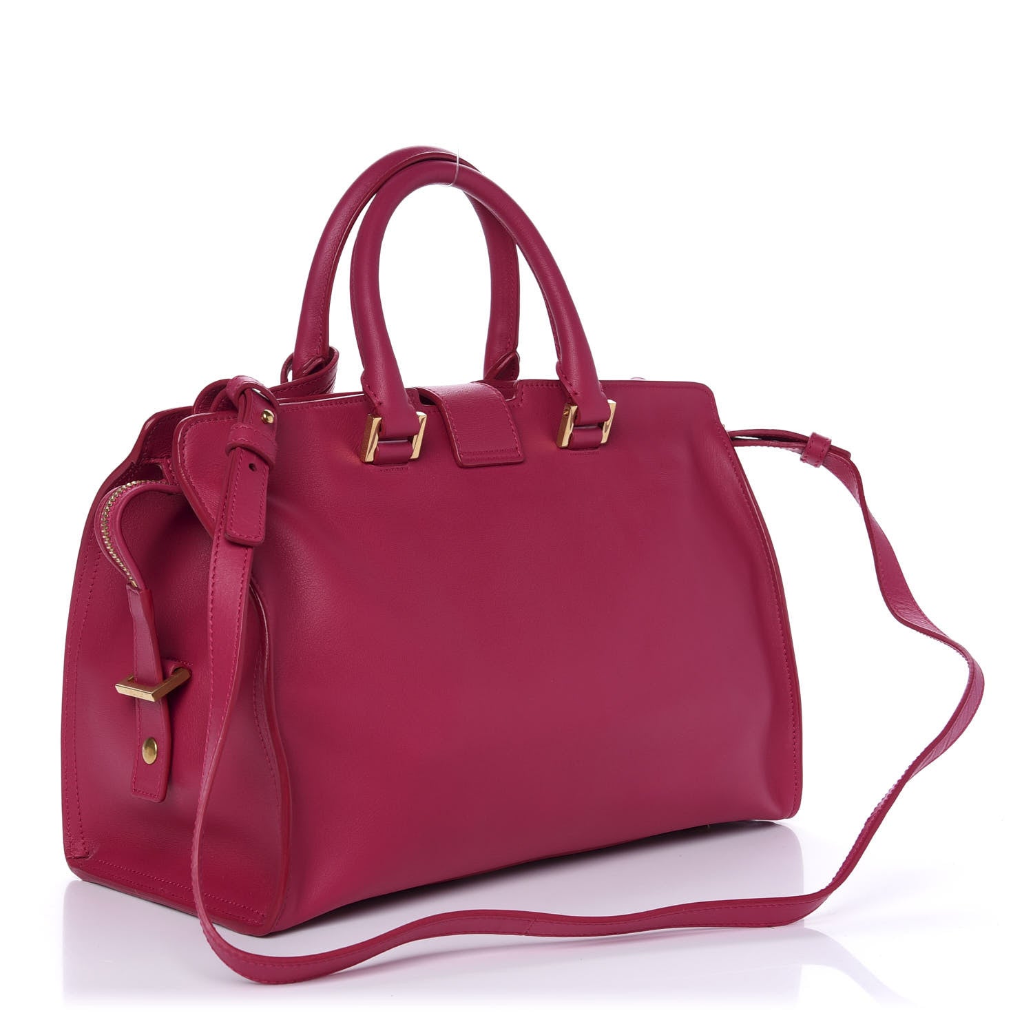 Saint Laurent Calfskin Small Classic Y Cabas Fuchsia 3 of 9