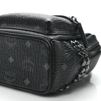 MCM Visetos Side Stud X-Mini Stark Bebe Boo Backpack Black 9 of 12