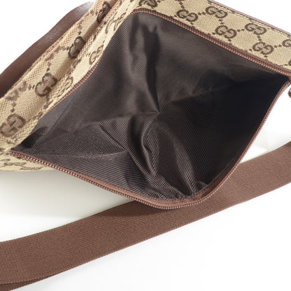 Gucci GG Monogram Web Double Pocket Belt Bag Brown 7 of 7