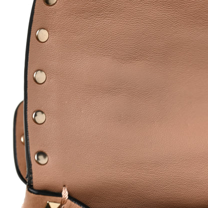 Valentino Garavani Nappa Large Rockstud Spike Shoulder Bag Soft Noisette 12 of 16