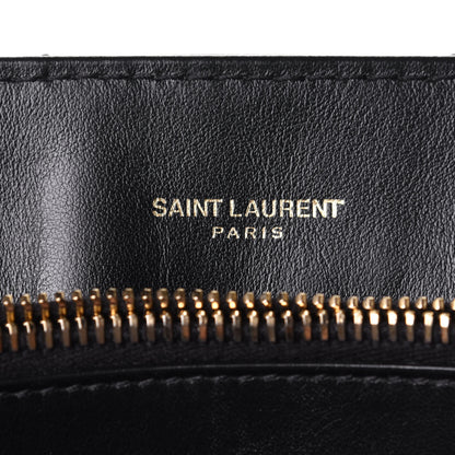Saint Laurent Calfskin Y Quilted Monogram Medium Loulou Chain Satchel Black 7 of 10