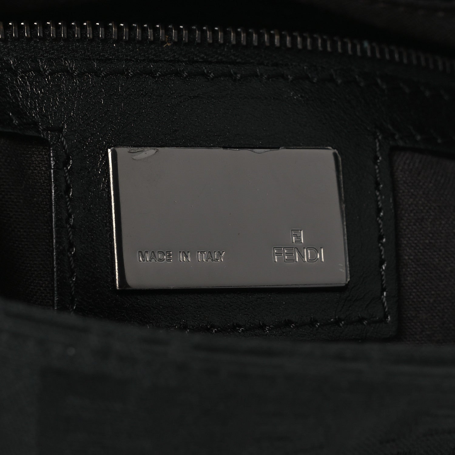 Fendi Zucchino Mama Baguette Black 10 of 23