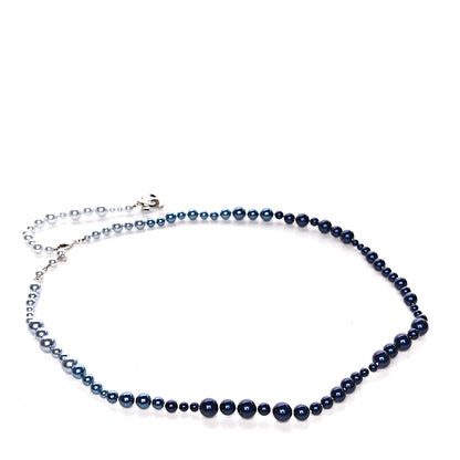 Chanel Pearl Beaded CC Belt Blue 3 of 5