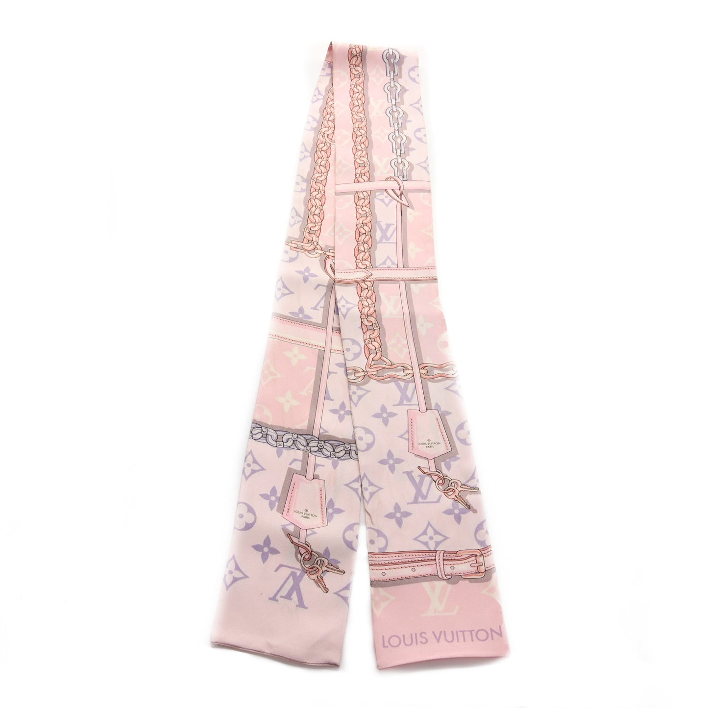 Silk Monogram Confidential Bandeau Light Pink