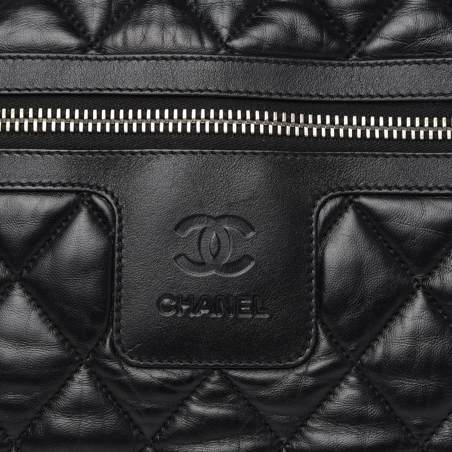 Lambskin Coco Cocoon Bowler Black