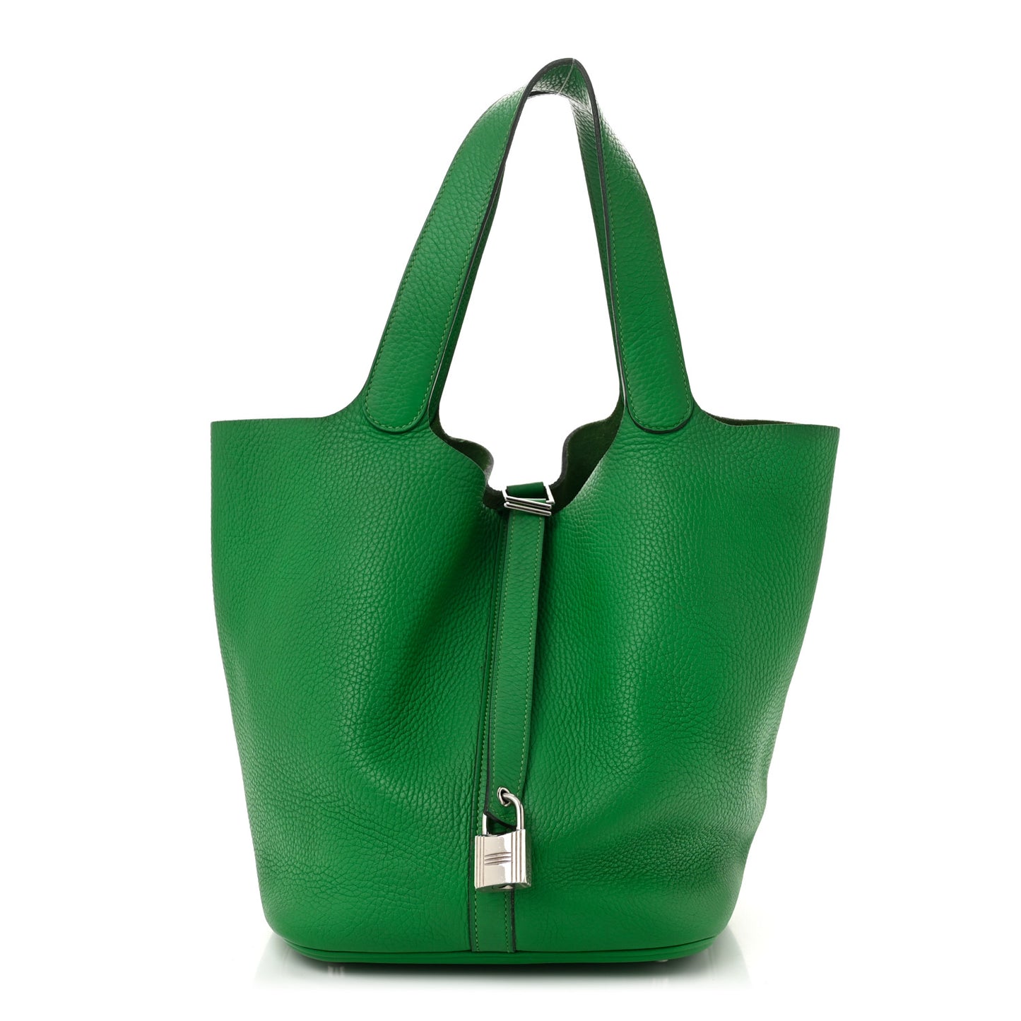 Taurillon Clemence Picotin Lock 26 GM Bamboo