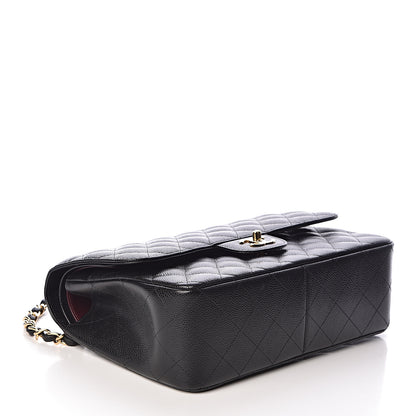 Chanel Caviar Quilted Jumbo Double Flap Black 4 of 11