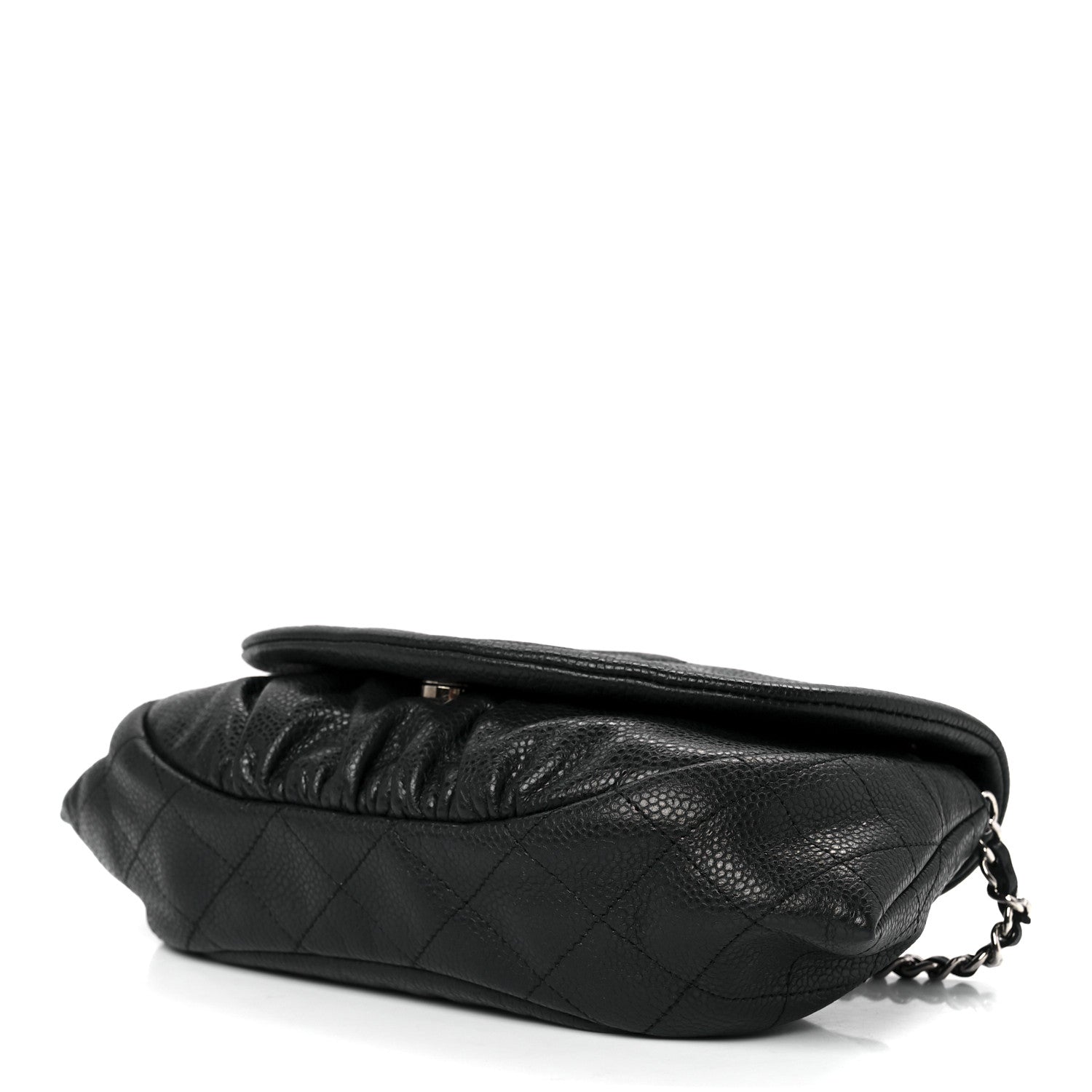 Chanel Caviar Half Moon Wallet On Chain WOC Black 10 of 12