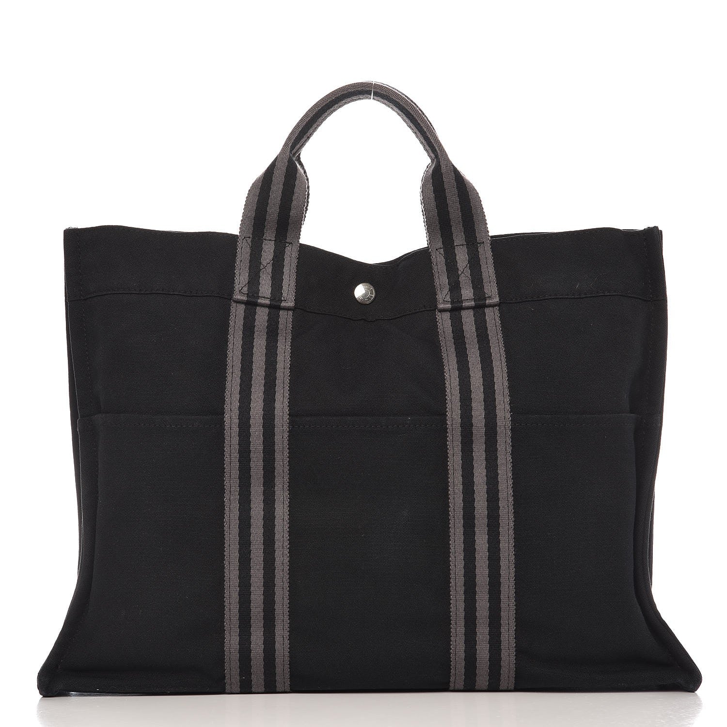 Hermes Canvas Fourre Tout MM Black 1 of 12