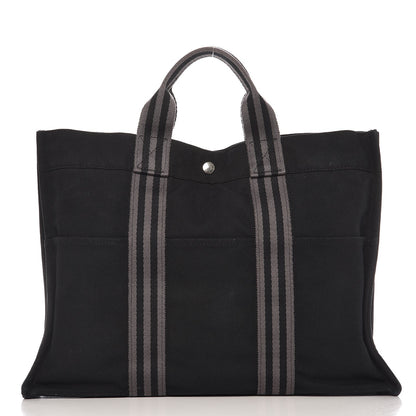 Hermes Canvas Fourre Tout MM Black 1 of 12