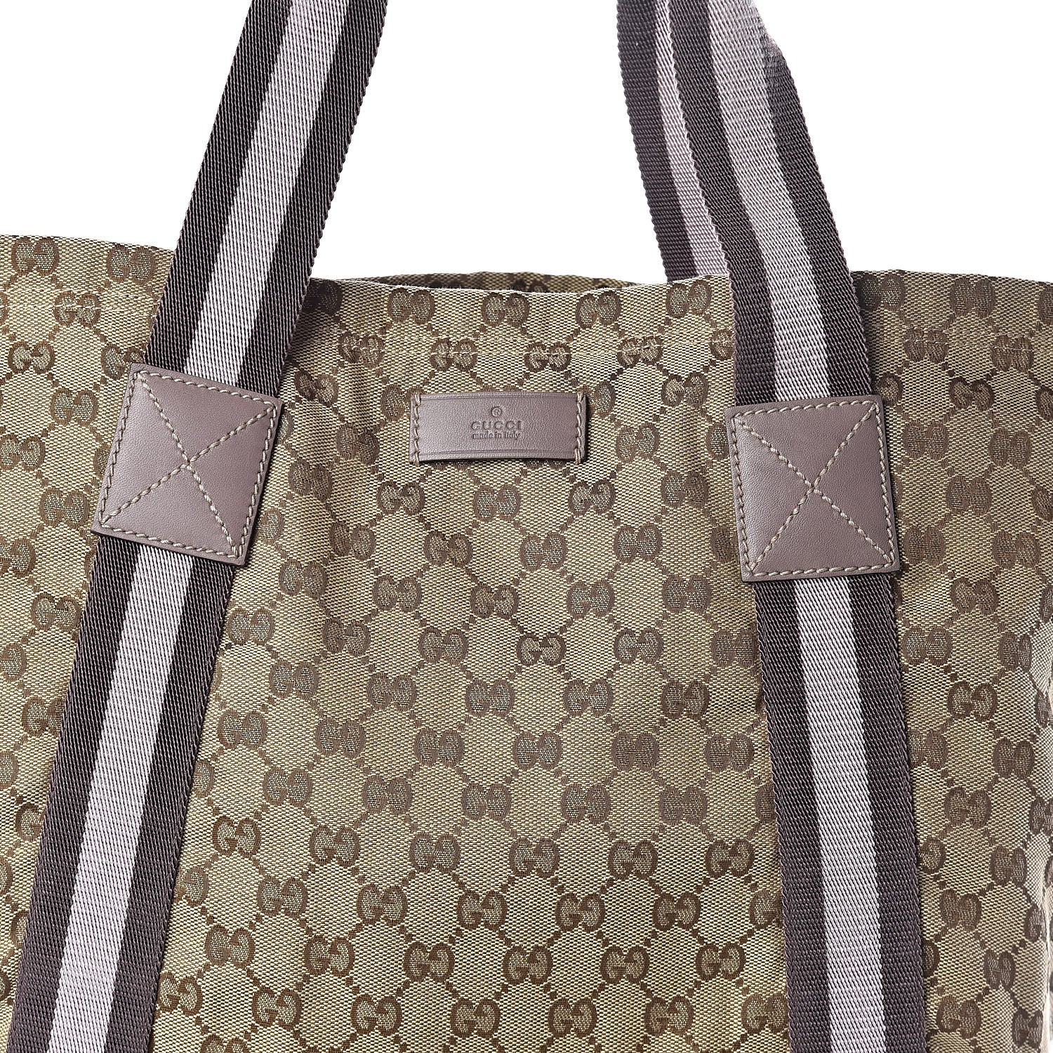Gucci Monogram Medium Web Tote Light Purple　 7 of 9