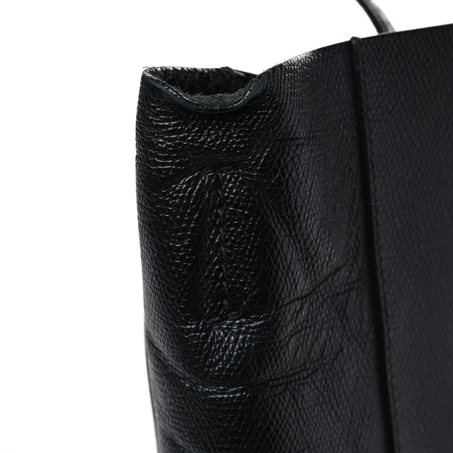 Celine Grained Calfskin Small Vertical Cabas Black 11 of 11