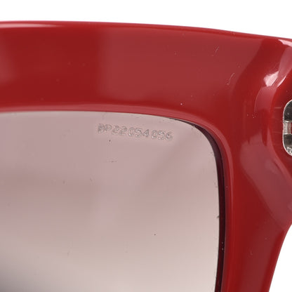 Prada Sunglasses SPR 28P Black Red 7 of 8